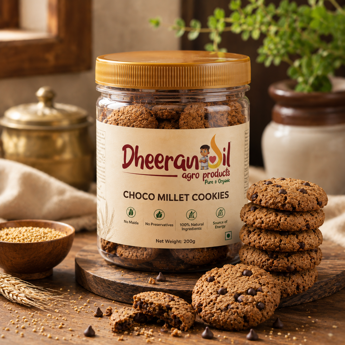 Choco Millet Cookies